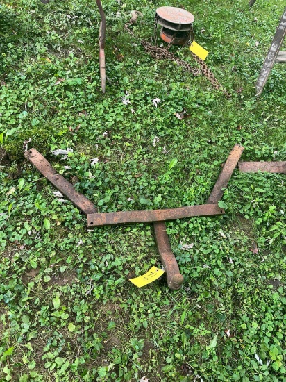 Metal frame hitch receiver