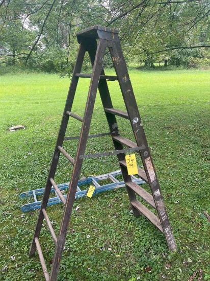 Wood step ladder