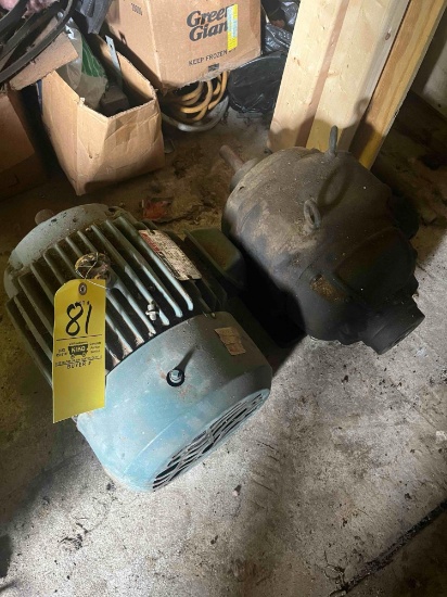 2 large electric motors