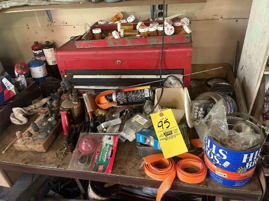 Toolbox and assorted hardware