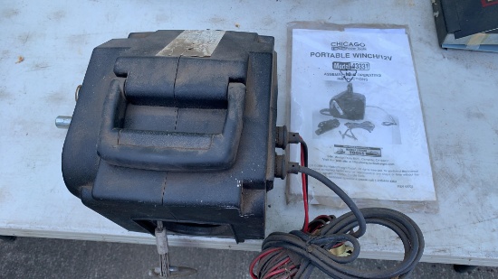 Chicago portable winch 12 volt