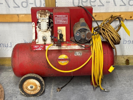 Mid State air compressor with hose and extension cord