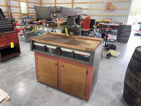 Craftsman Radial Arm Saw with cabinet base