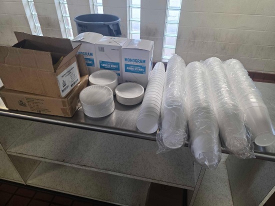 Paper Items, Bags, Straws, styrofoam cups