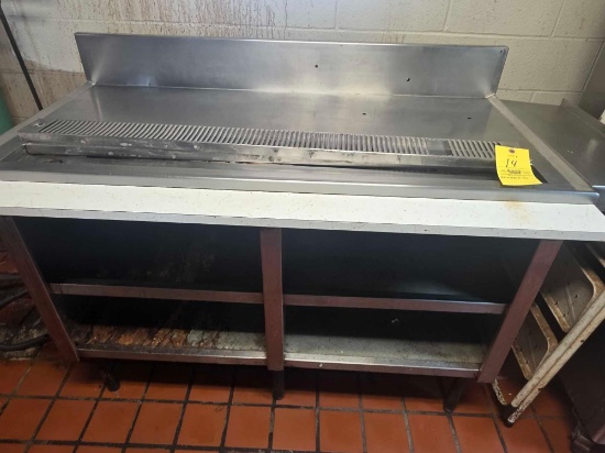 Stainless steel Prep Table 32" x 66" x 41"