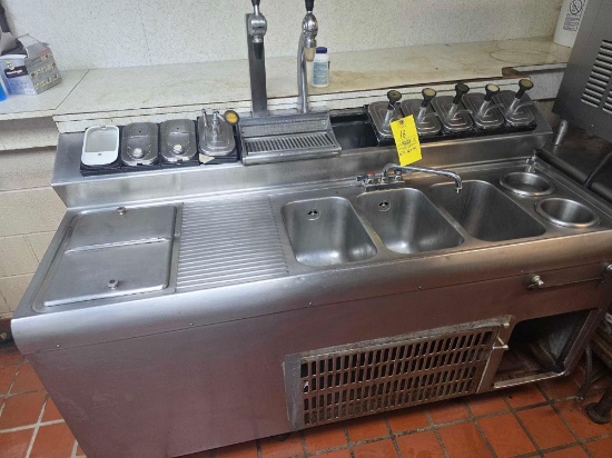 1968 Bastian- Blessing Soda Fountian Sunday Ice Cream Bar Station 67" x 32" x 41"