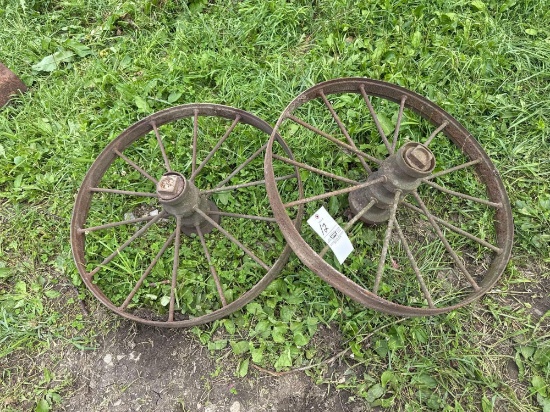 32 in steel rims