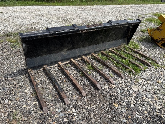 Quick attach 66in wide manure fork