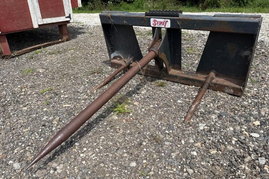 Quick attach Stout bale spear