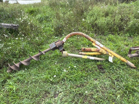 3pt post hole digger with 8in auger