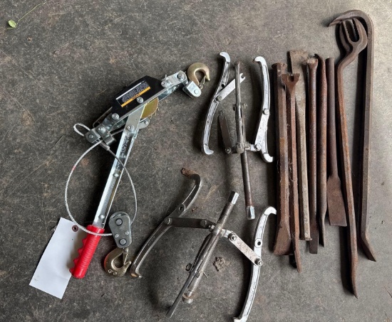 Pry bars - come-a-long - gear pullers