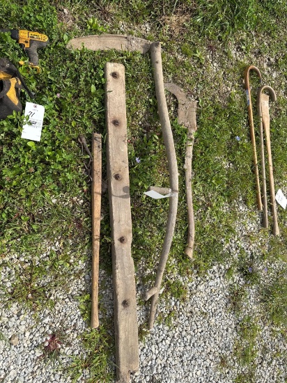 Brush scythe - fence stretcher - brush axe