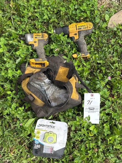 DeWalt 20V Max impact and drill set