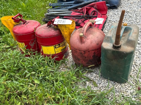 Safety cans and gas cans