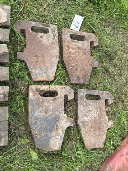 4 home made tractor suitcase weights