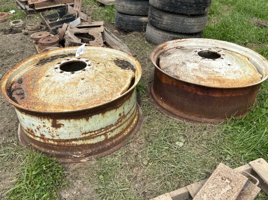 Steel tractor rims