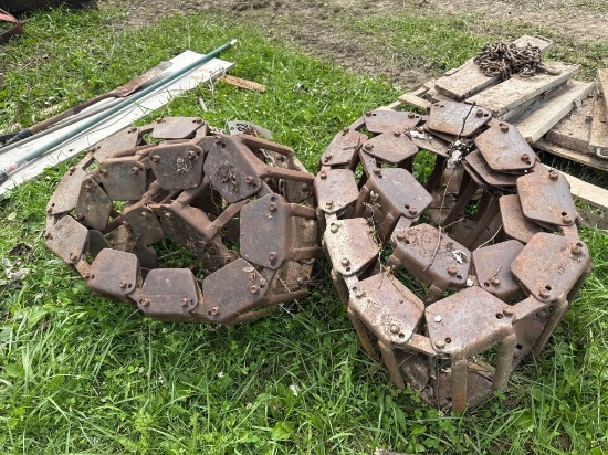 Steel skid steer tracks