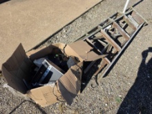 Ladders, speakers, radio