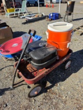 Wagon, grill, cooler