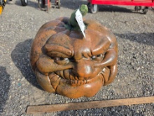 Concrete pumpkin