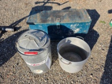 Cooler, pot, trunk