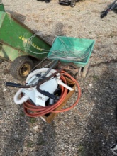 Fertilizer spreader and vacuum