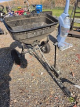 Blue hawk lawn spreader