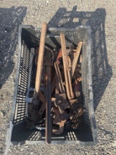 Box full of pipe wrenches