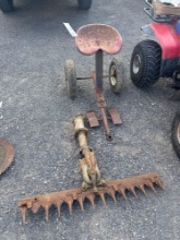Gravely Sickle bar mower and a pull behind seat
