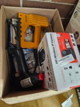 Staplers, camera, shop manuals