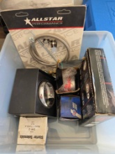 GM timing set, tachometer, solenoid, steering adalter, thermostat, brake line