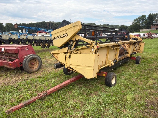 New Holland 973 20 ft grain head on Ez Trail 680 header cart