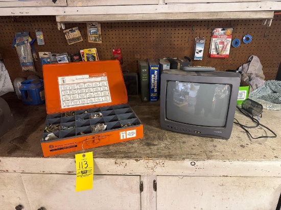 Contents on Shelf- Mini Tv, Manual Books, Six Shooter Cap Screws