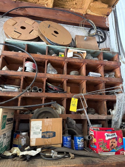 Contents on Shelf, Tubing, Hardware