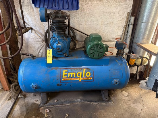 Emglo Horizontal Air Compressor with Air Hose and Accessories