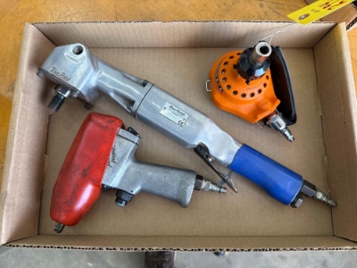 Pneumatic air tools - Blue point angle grinder, impact, Rigid palm nailer