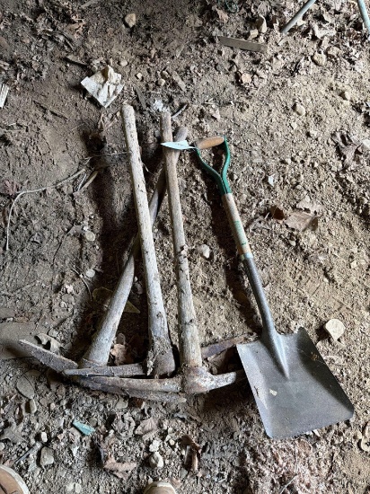 picks, shovel