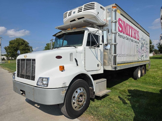 2003 Peterbilt 330 Shows 477,305 Miles, Eaton Fuller Synchro 6 Manual Trans., Kidron 24FT Box with