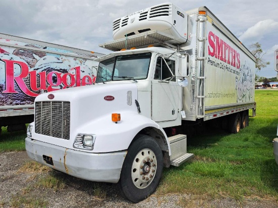 1999 Peterbilt 330 Shows 660,866 Miles, Eaton Fuller Synchro 6 Manual Transmission, With Kidron 24ft