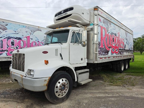 2000 Peterbilt 330 Shows 275,226 Miles, Eaton Fuller 6Spd Manual Trans., With Kidron 24FT Box and