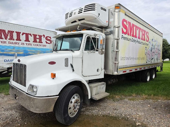 1999 Peterbilt 330 Shows 271,508 Miles, With Eaton Fuller Synchro 6 Manual Trans., Kidron 24FT Box