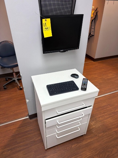 Dell Monitor and Cabinet