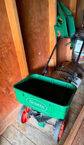 Scotts lawn spreader- hand applicator- pelleted lime