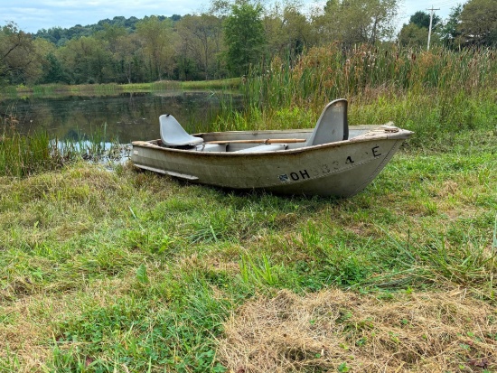 Sears 12 Ft Alum. boat w/ Motors & Trailer