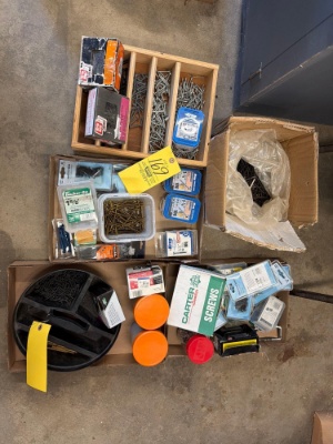 large assortment of screws and nails
