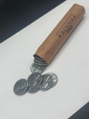 Roll of 1943 Steel Pennies