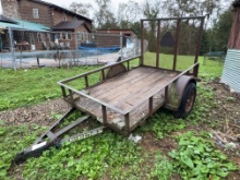 5ft x 8ft single axle trailer with drop gate