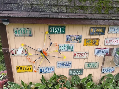 Wall of License Plates