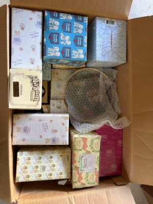 box loaded with precious moments