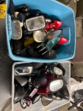 Large Assortment of Mirrors and (2) Handlebars